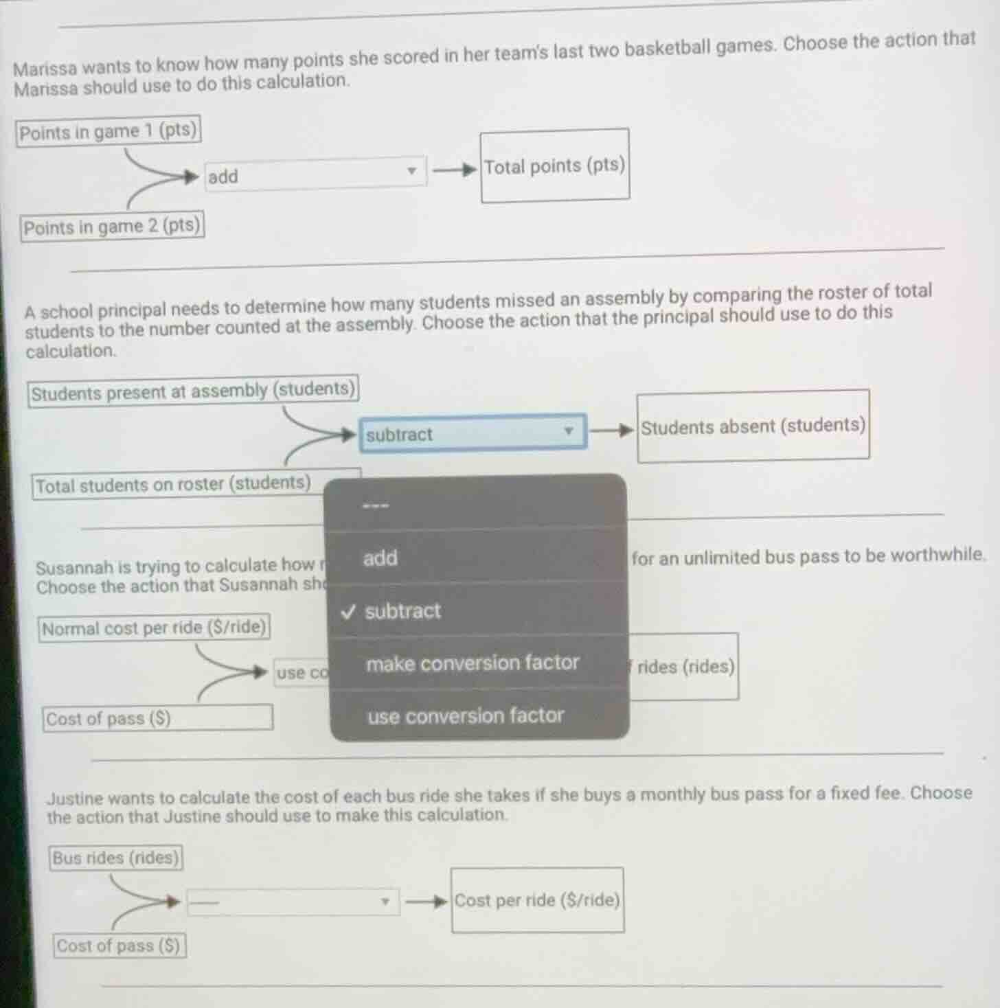 marissa wants to know how many points she scored in her teams last two …