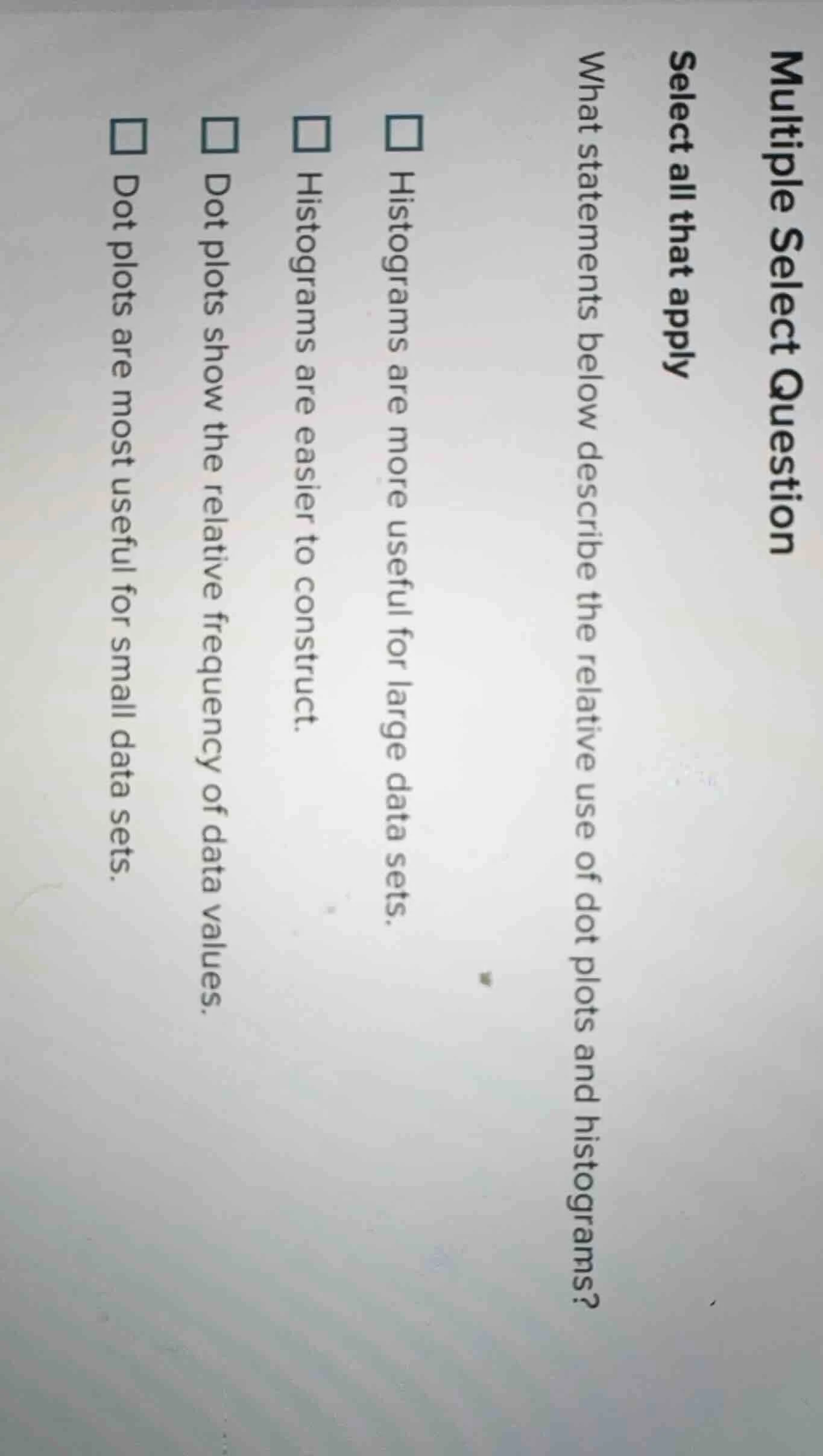 multiple select question select all that apply what statements below de…