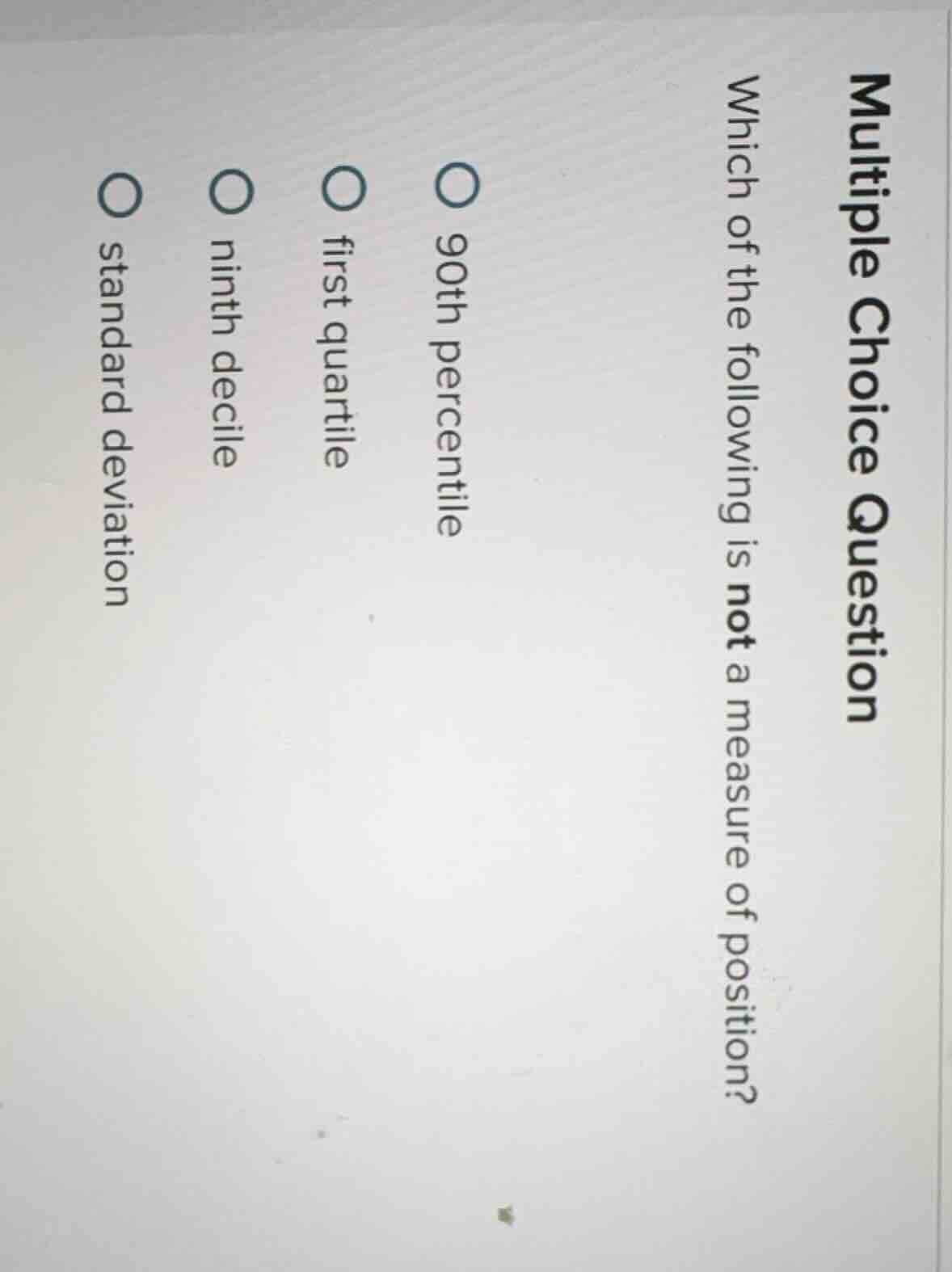 multiple choice question \ ewline which of the following is not a measu…