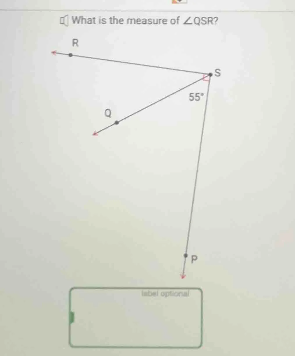 what is the measure of ∠qsr?
