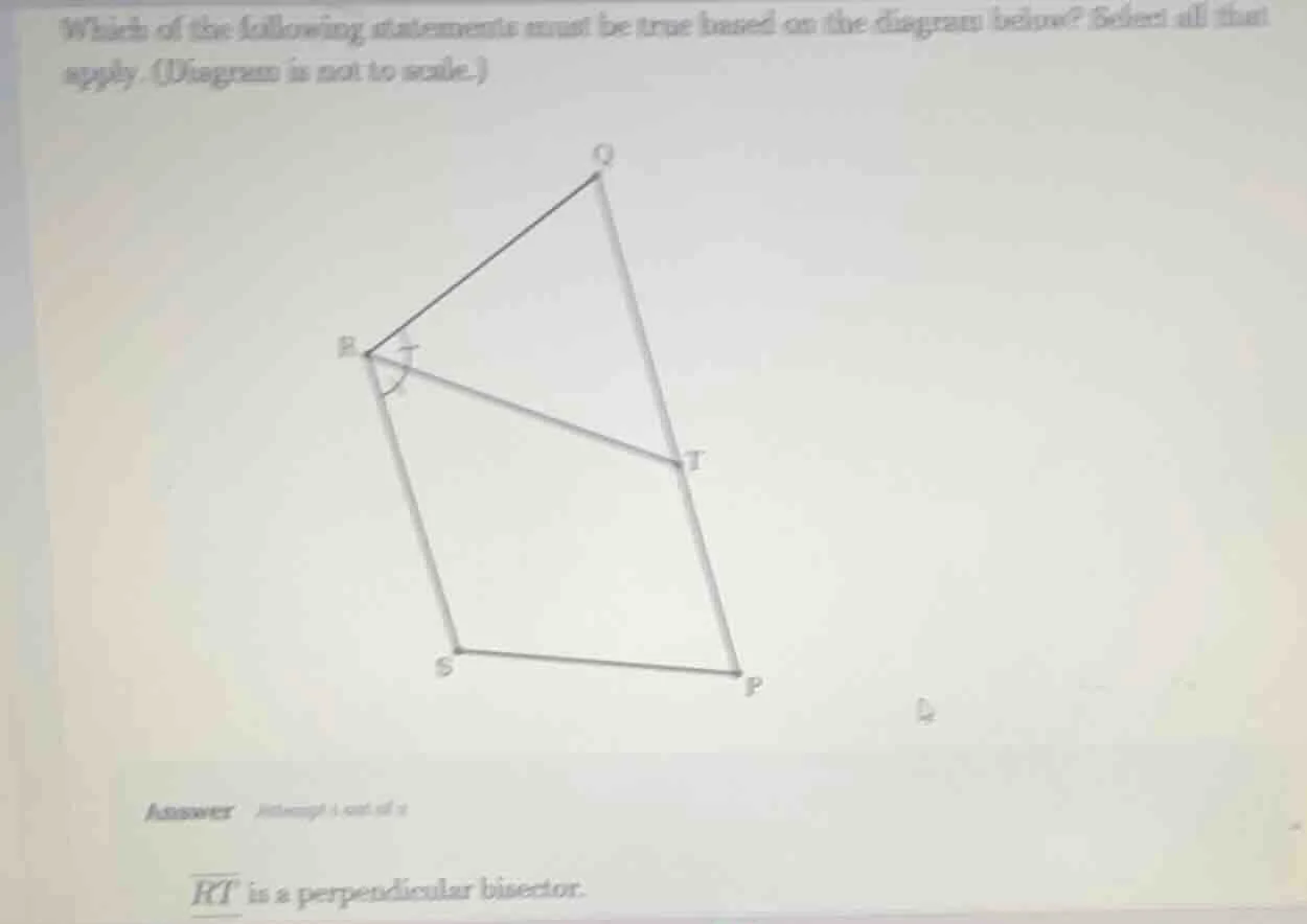 which of the following statements must be true based on the diagram bel…