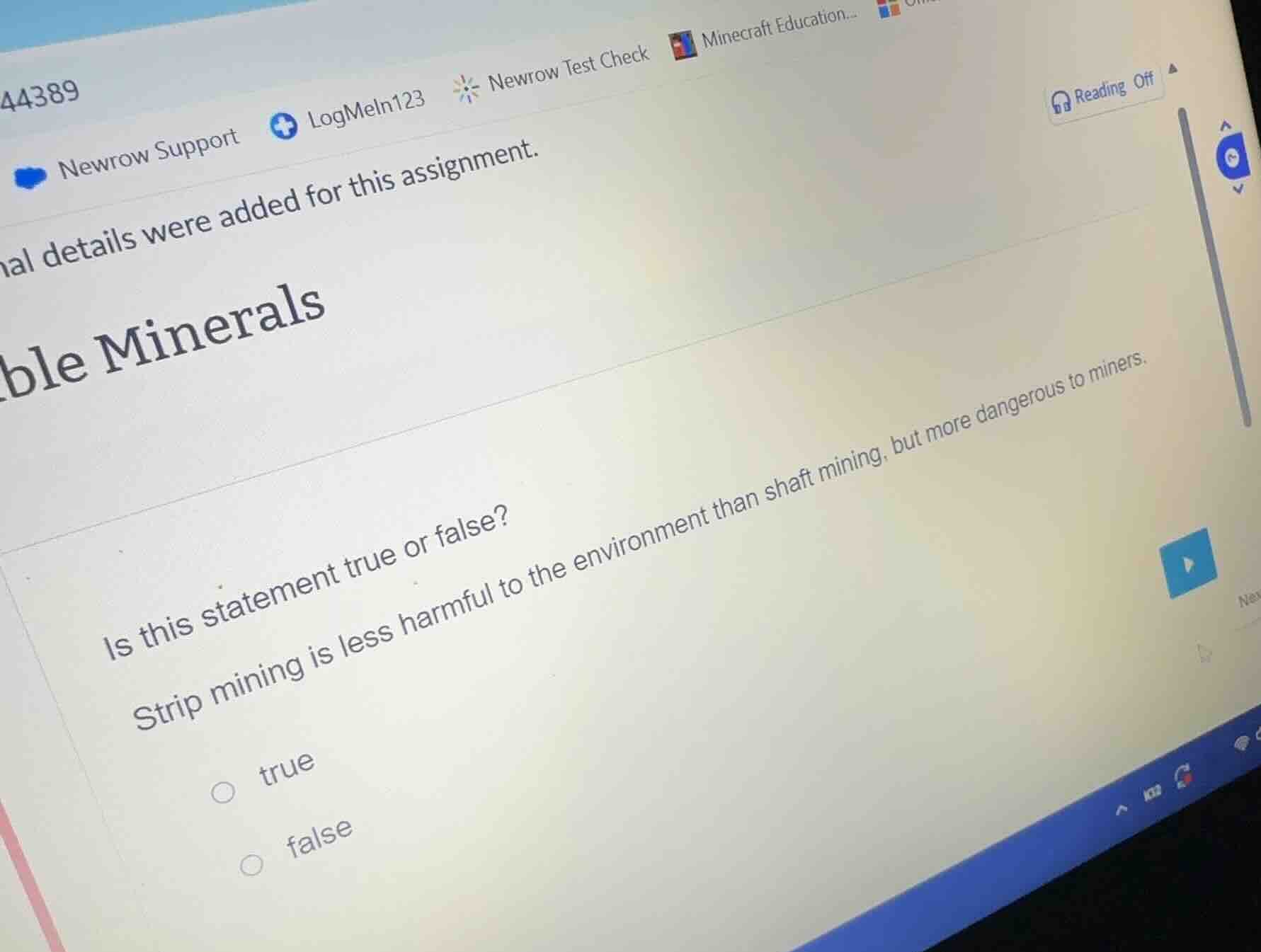 is this statement true or false? strip mining is less harmful to the en…