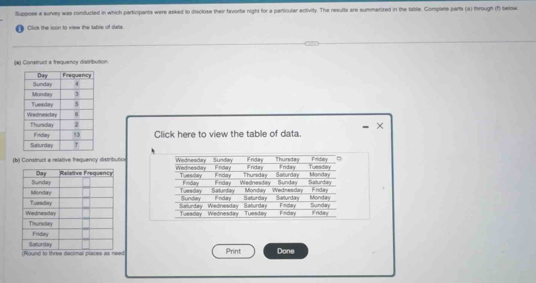 suppose a survey was conducted in which participants were asked to disc…