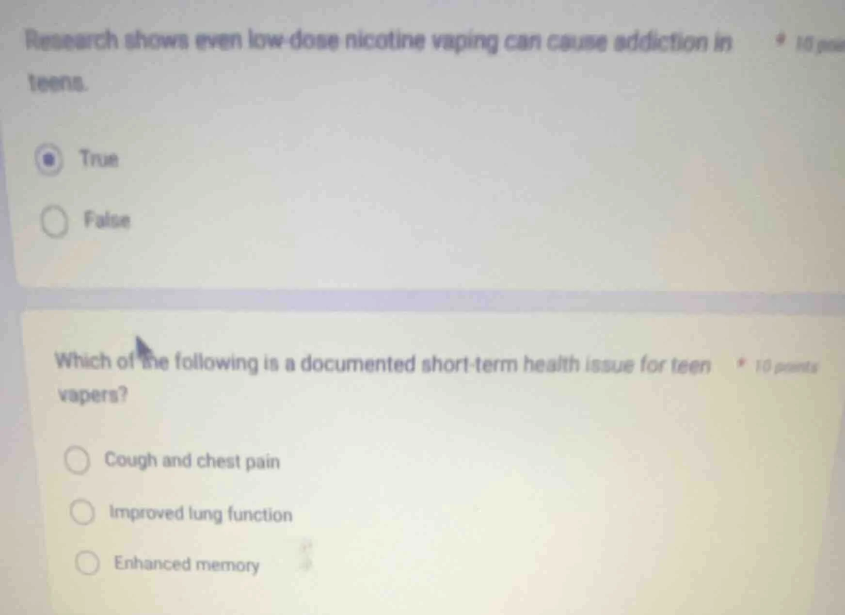 research shows even low - dose nicotine vaping can cause addiction in t…