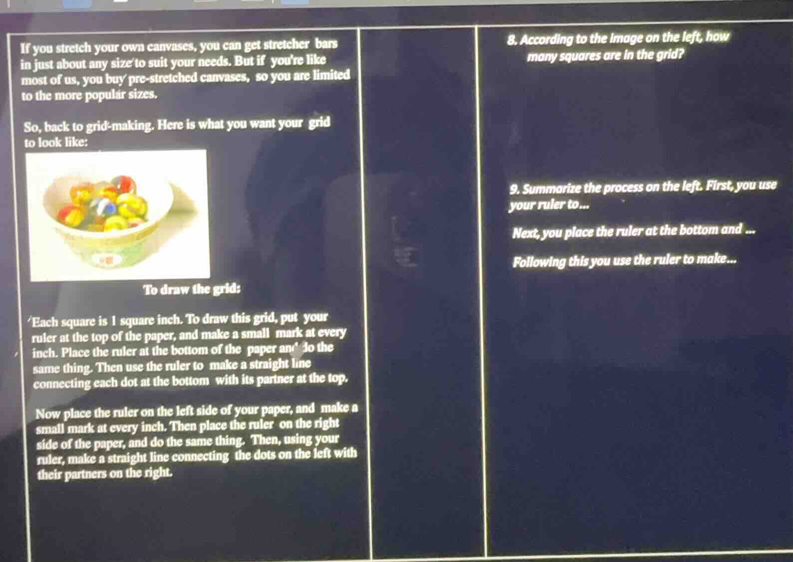 if you stretch your own canvases, you can get stretcher bars in just ab…