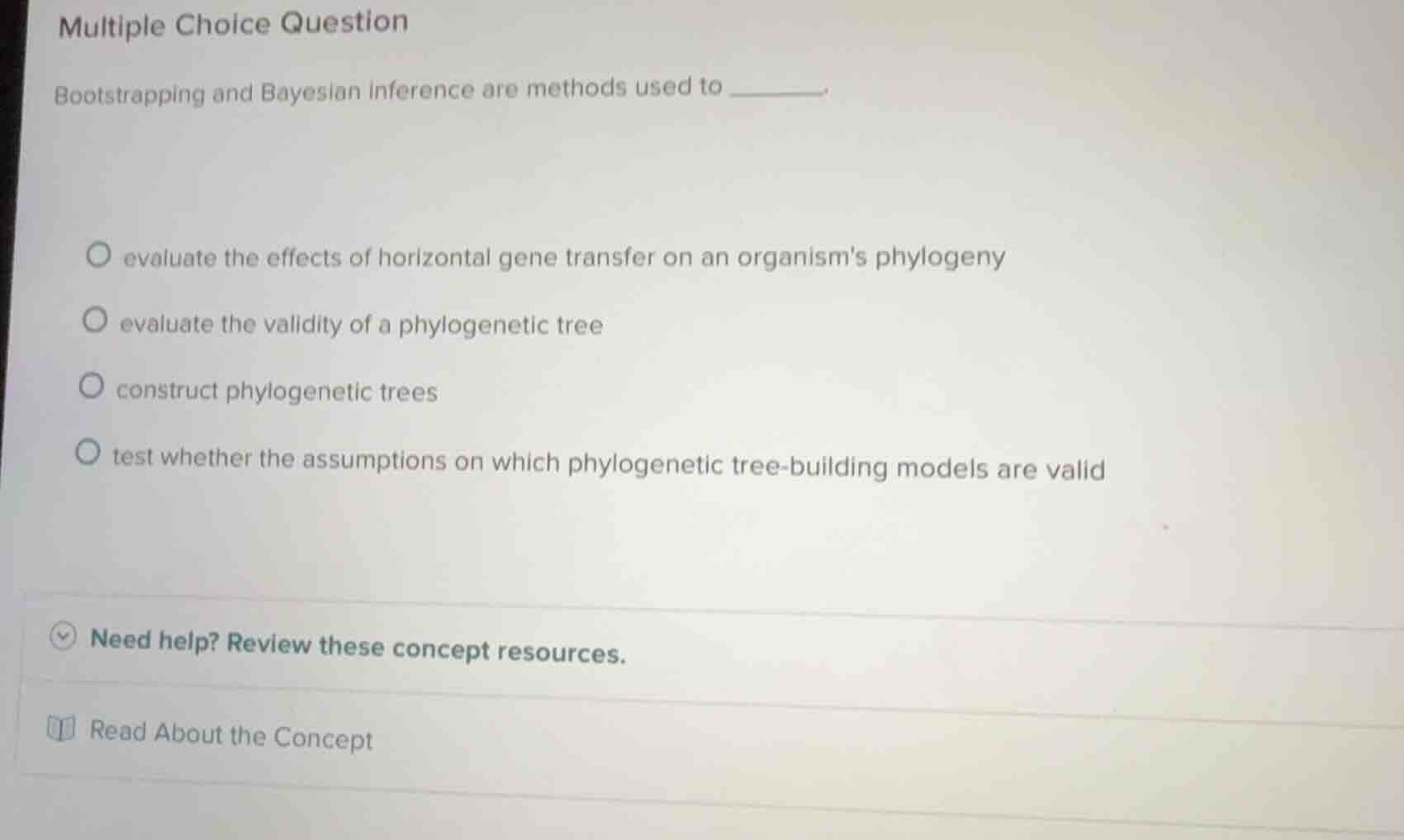 multiple choice question bootstrapping and bayesian inference are metho…