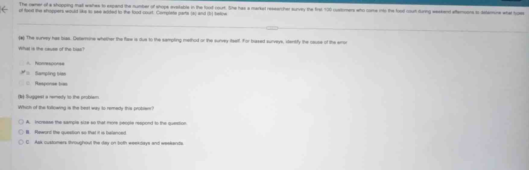 the owner of a shopping mall wishes to expand the number of shops avail…