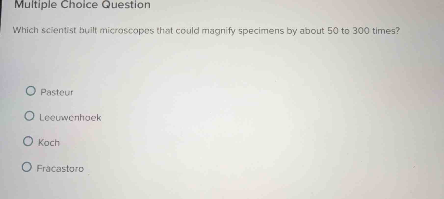 multiple choice question which scientist built microscopes that could m…