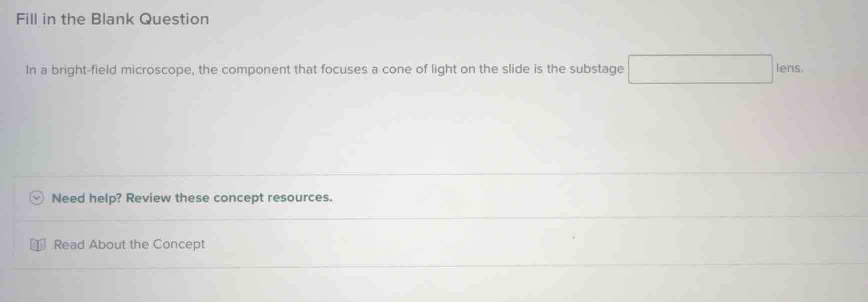 fill in the blank question in a bright - field microscope, the componen…