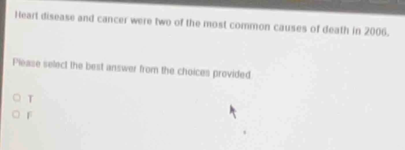 heart disease and cancer were two of the most common causes of death in…
