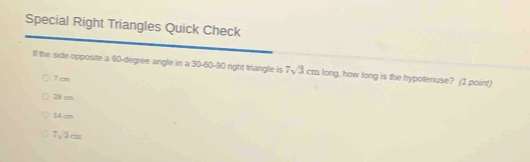 special right triangles quick check if the side opposite a 60 - degree …