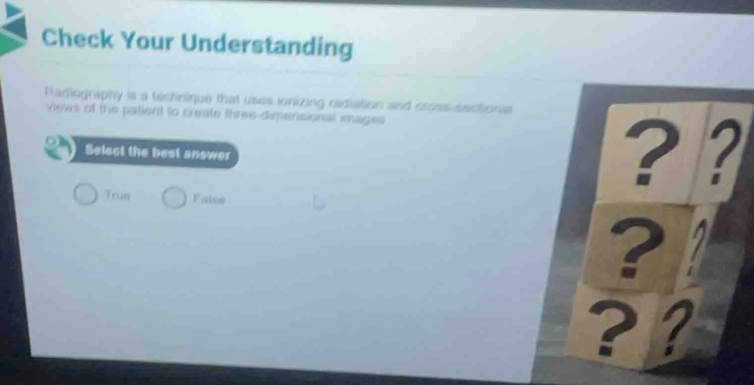 check your understanding radiography is a technique that uses ionizing …