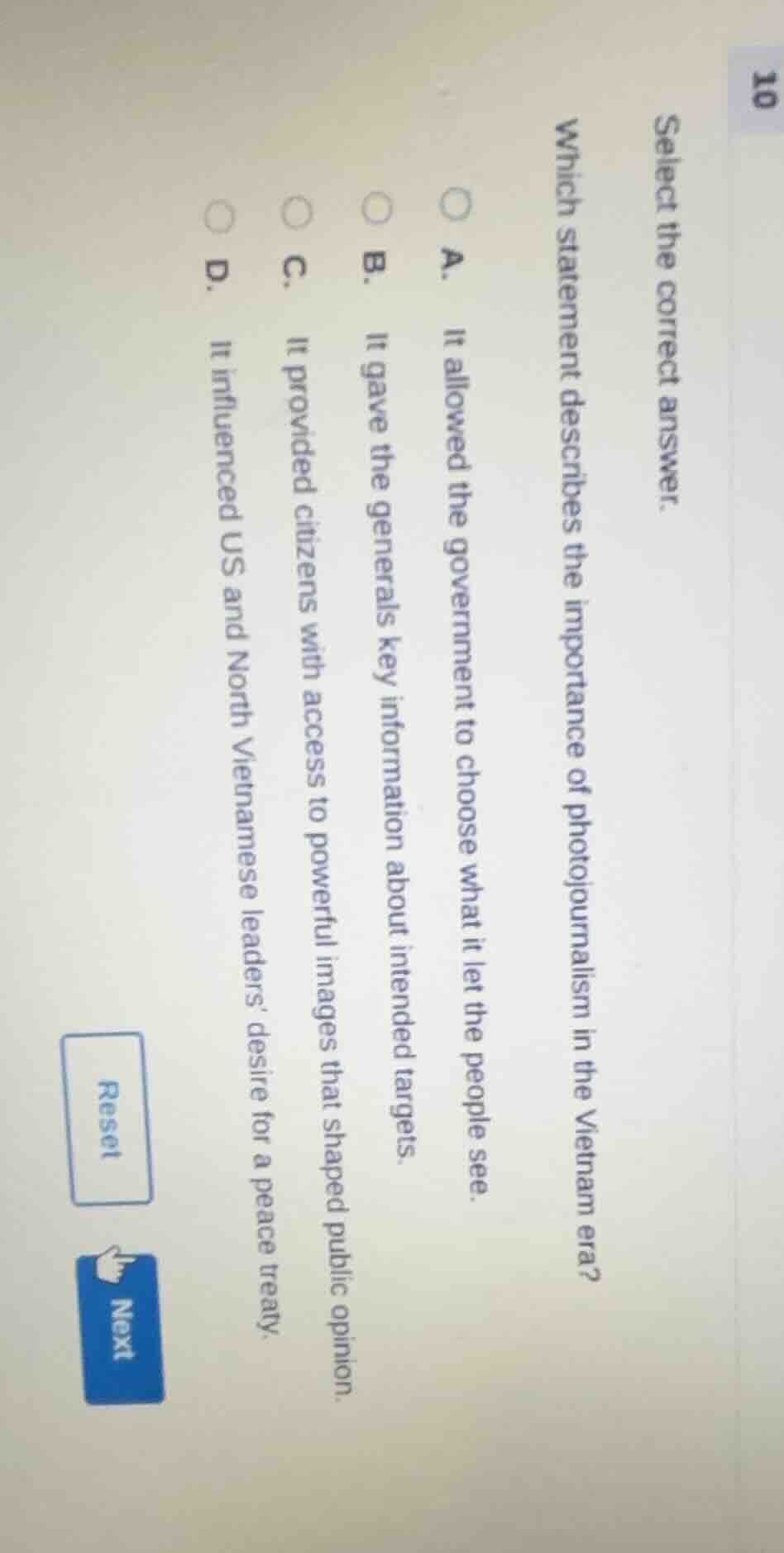 select the correct answer. which statement describes the importance of …