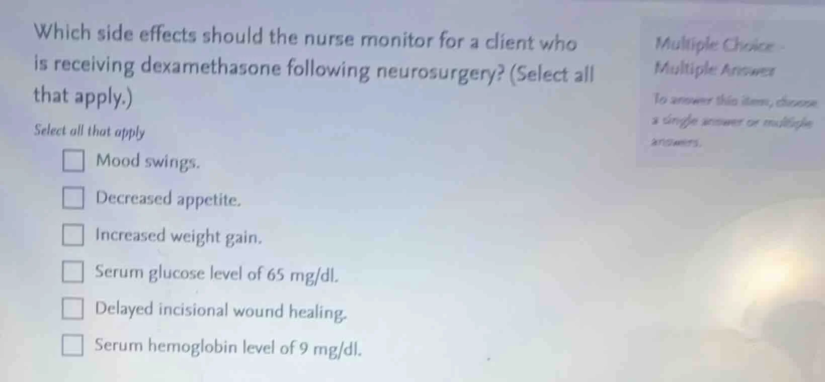 which side effects should the nurse monitor for a client who is receivi…