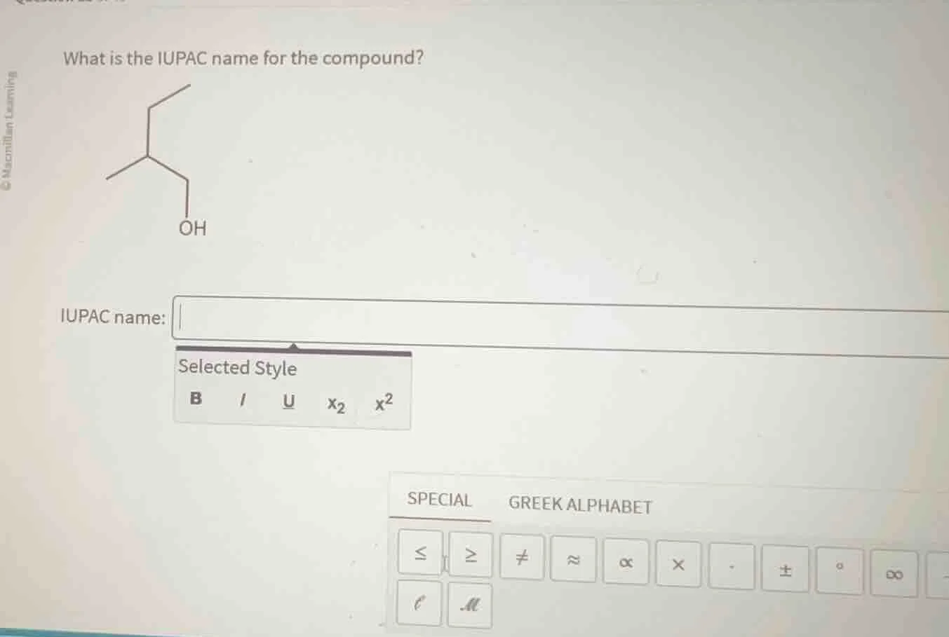 what is the iupac name for the compound? iupac name:
