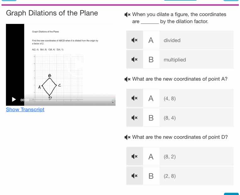 graph dilations of the plane when you dilate a figure, the coordinates …
