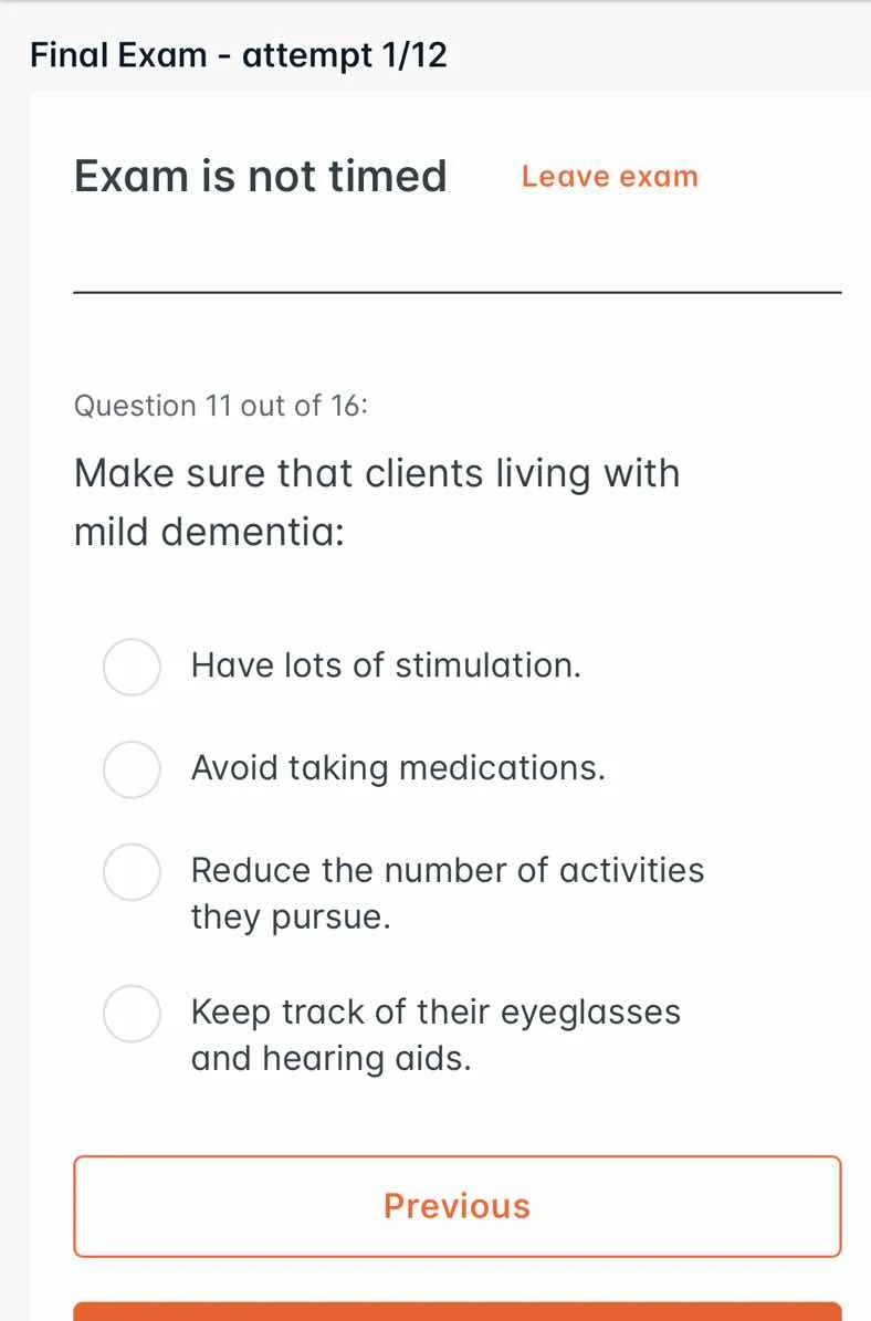 final exam - attempt 1/12 exam is not timed leave exam question 11 out …