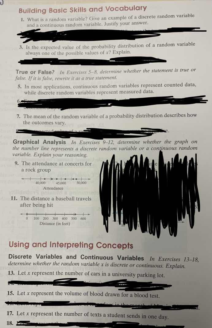 building basic skills and vocabulary 1. what is a random variable? give…