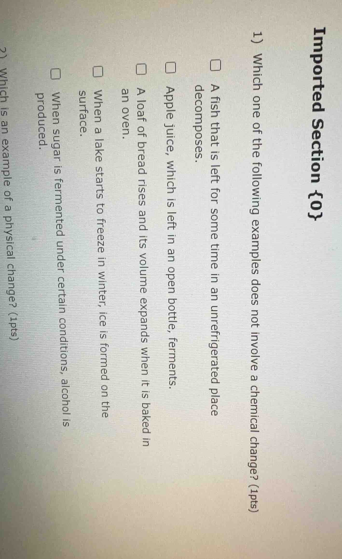 imported section {0} 1) which one of the following examples does not in…