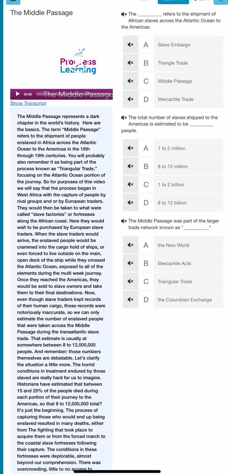 the middle passage the middle passage represents a dark chapter in the …
