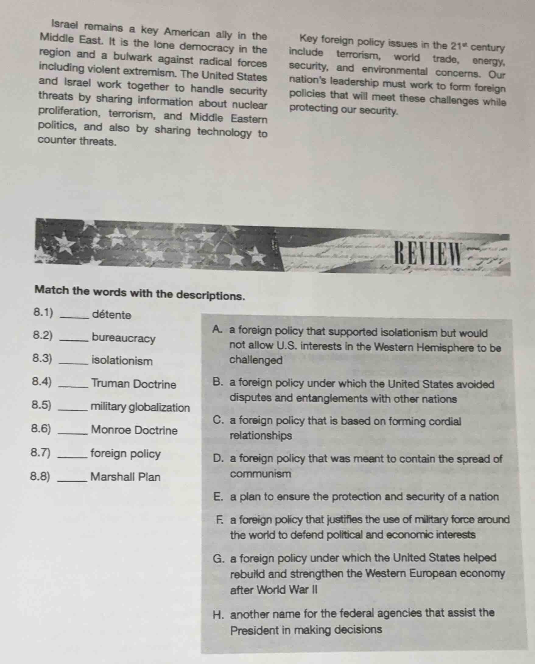 israel remains a key american ally in the middle east. it is the lone d…