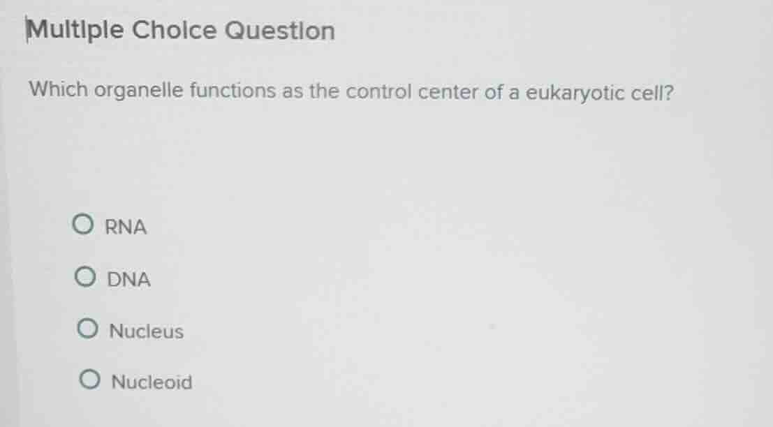 multiple choice question which organelle functions as the control cente…