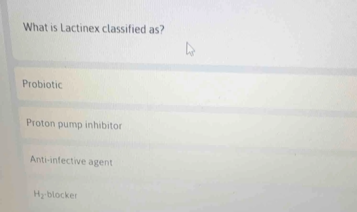 what is lactinex classified as? probiotic proton pump inhibitor anti - …