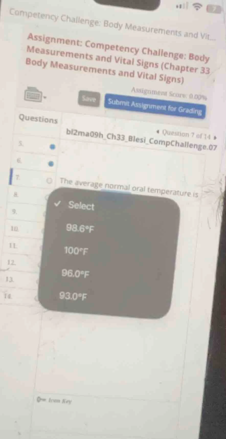 competency challenge: body measurements and vit... assignment: competen…