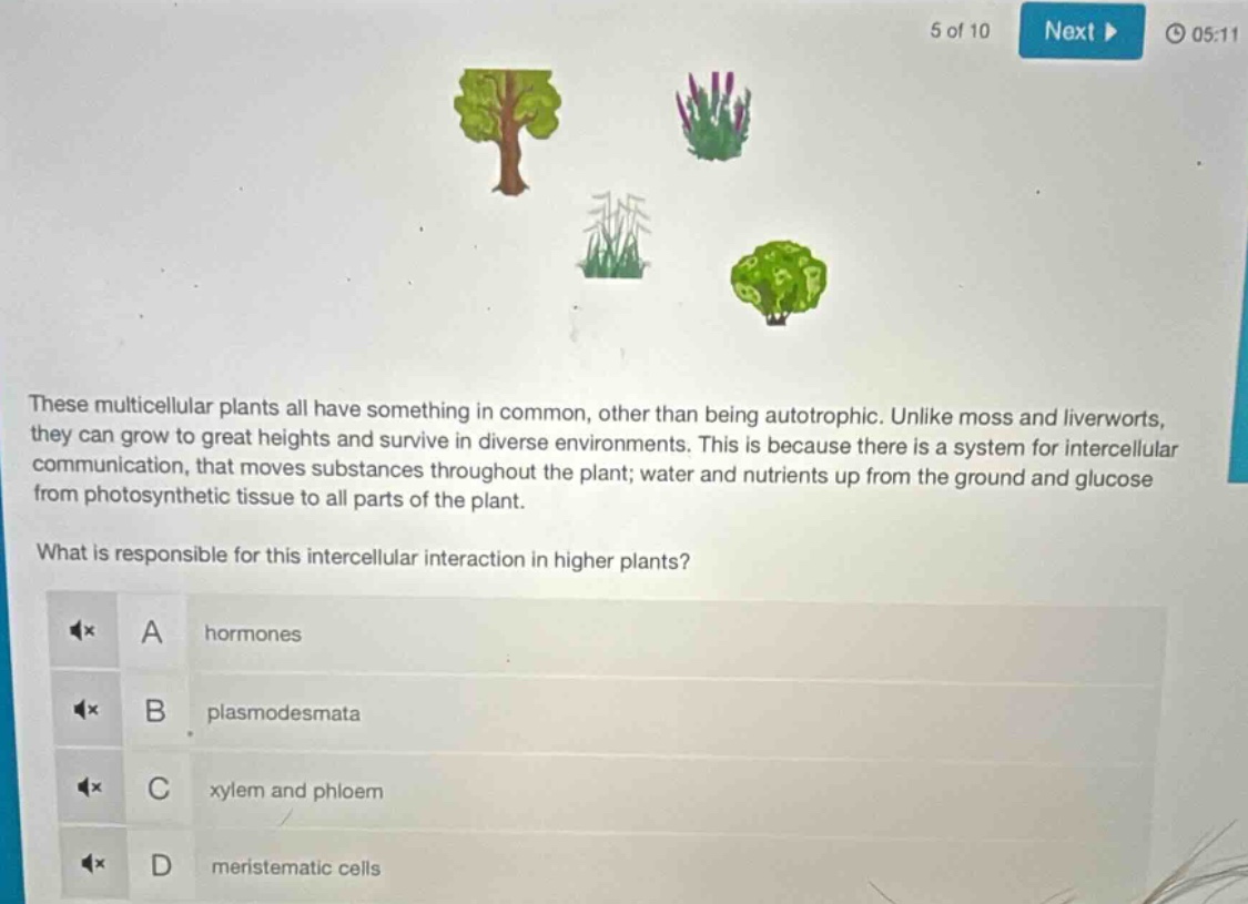 these multicellular plants all have something in common, other than bei…