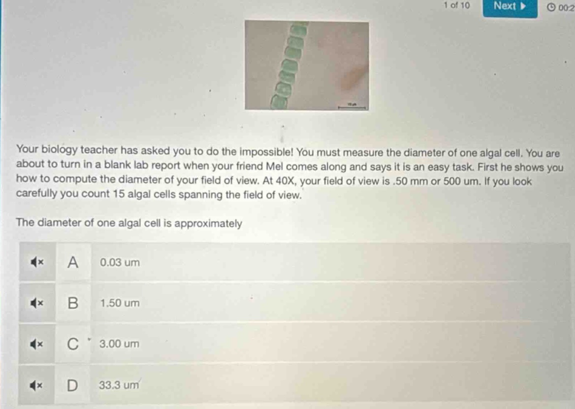 your biology teacher has asked you to do the impossible! you must measu…