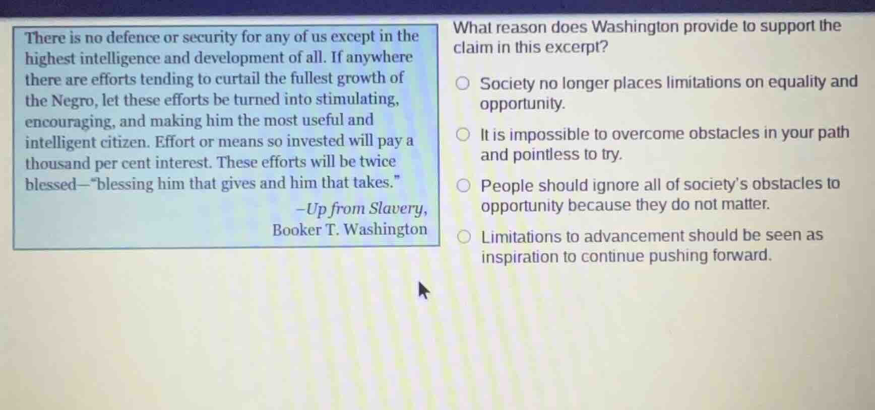 there is no defence or security for any of us except in the highest int…