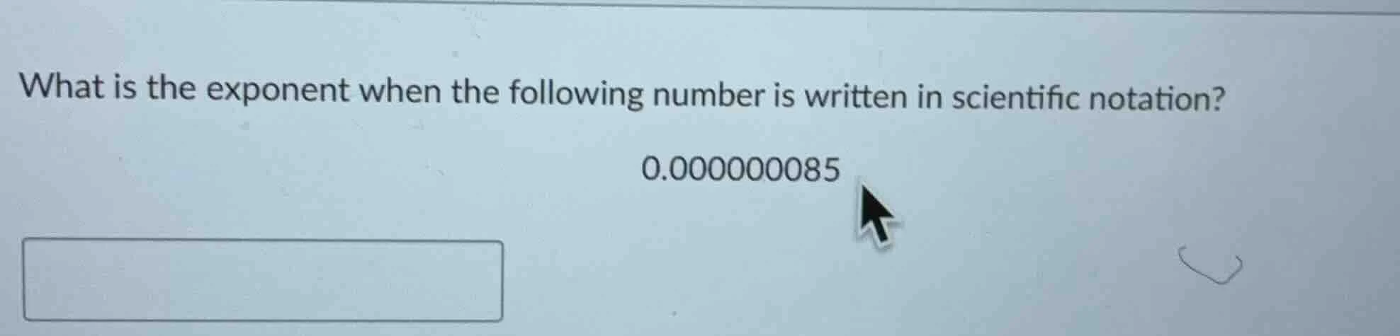 what is the exponent when the following number is written in scientific…
