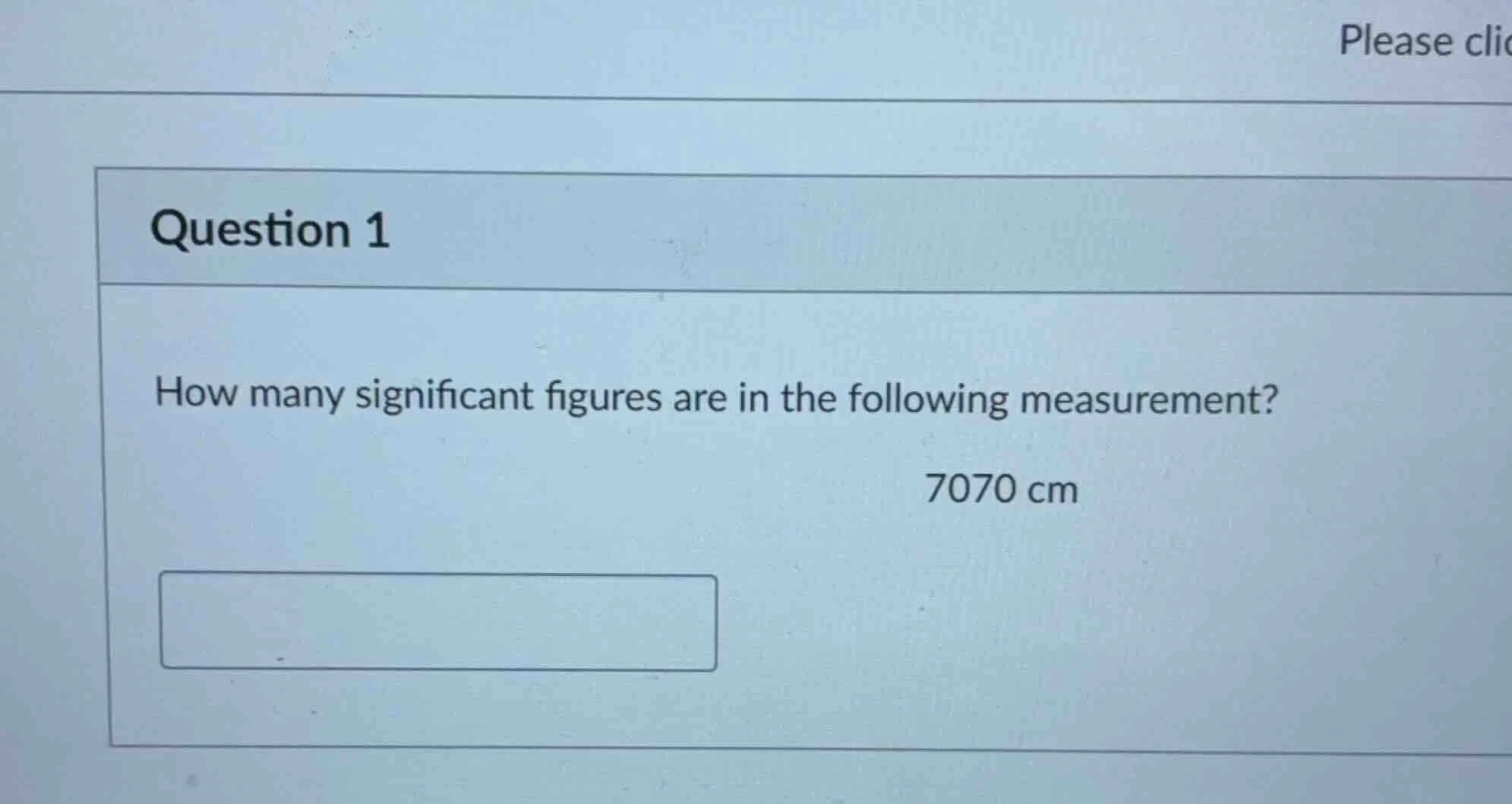 question 1 how many significant figures are in the following measuremen…