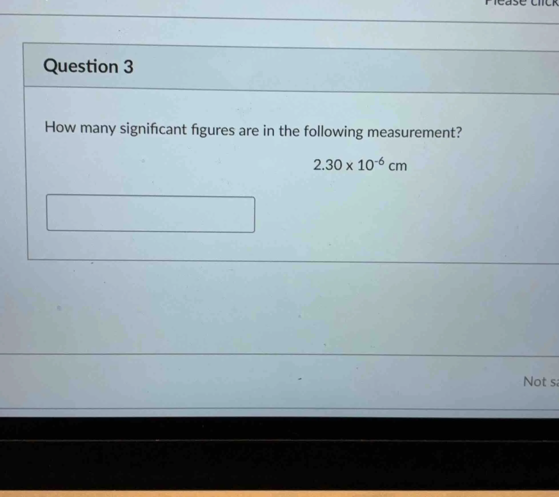 question 3 how many significant figures are in the following measuremen…
