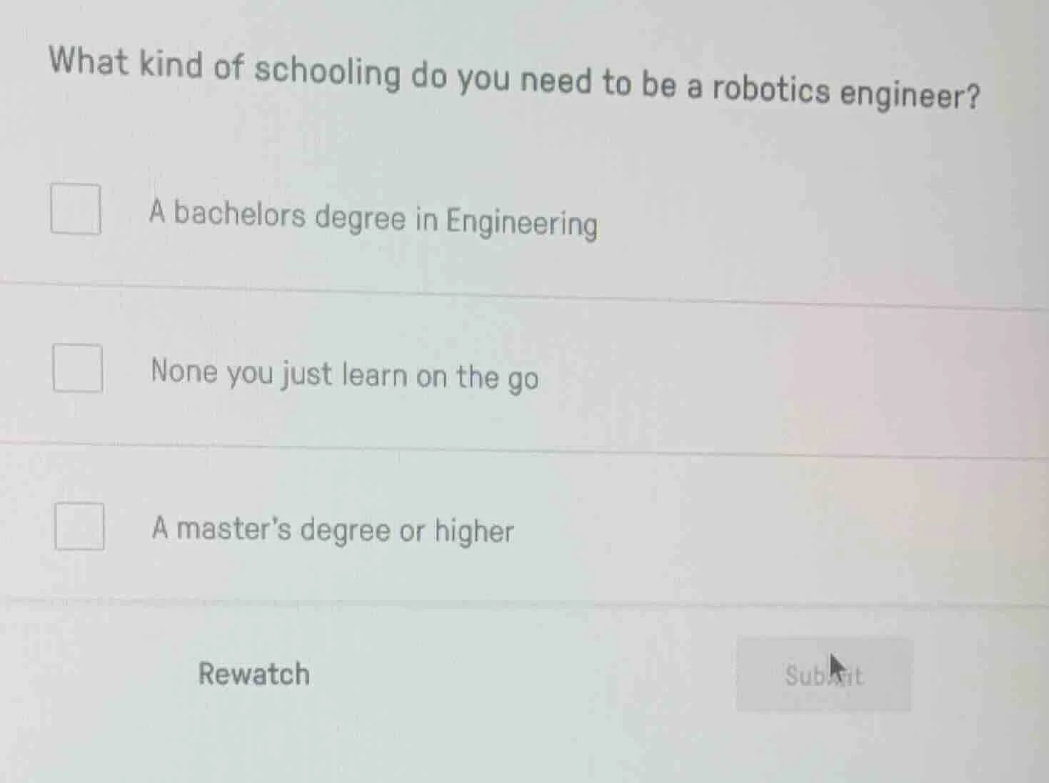what kind of schooling do you need to be a robotics engineer? a bachelo…