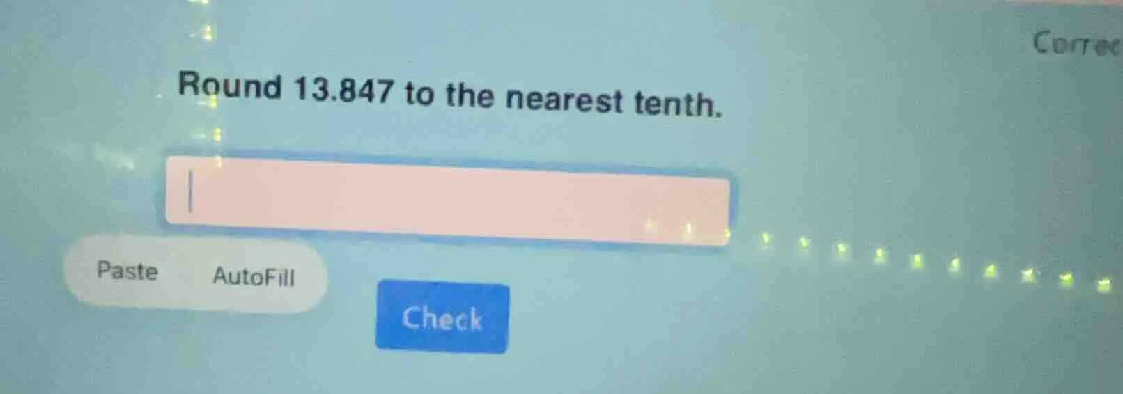 round 13.847 to the nearest tenth.