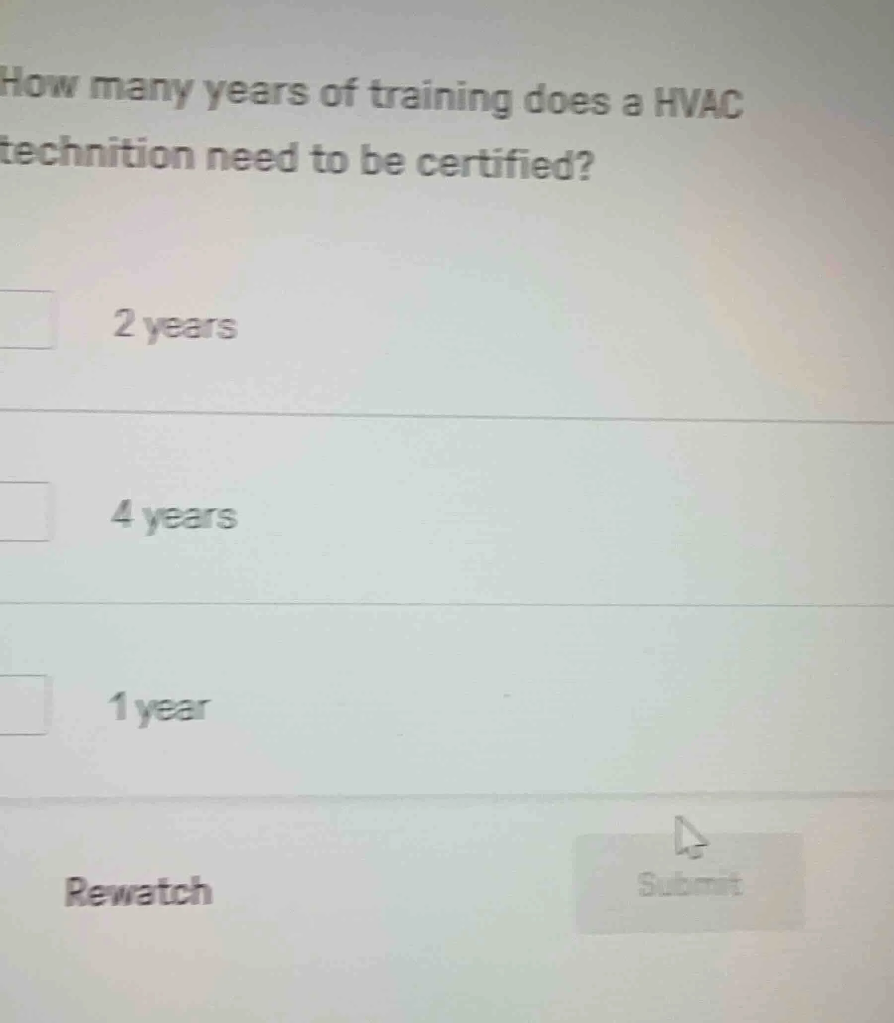 how many years of training does a hvac technition need to be certified?…
