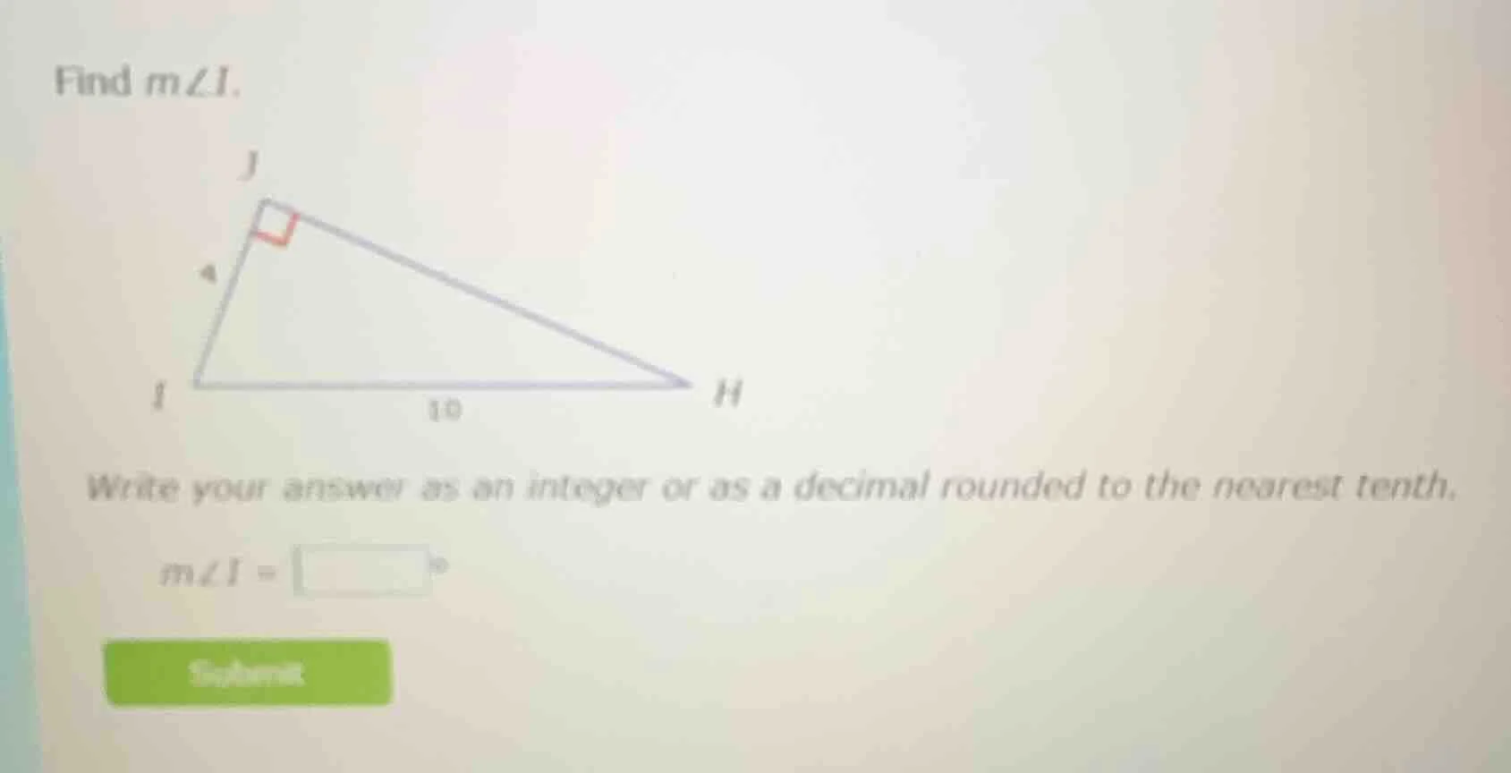 find ( mangle i ). write your answer as an integer or as a decimal roun…