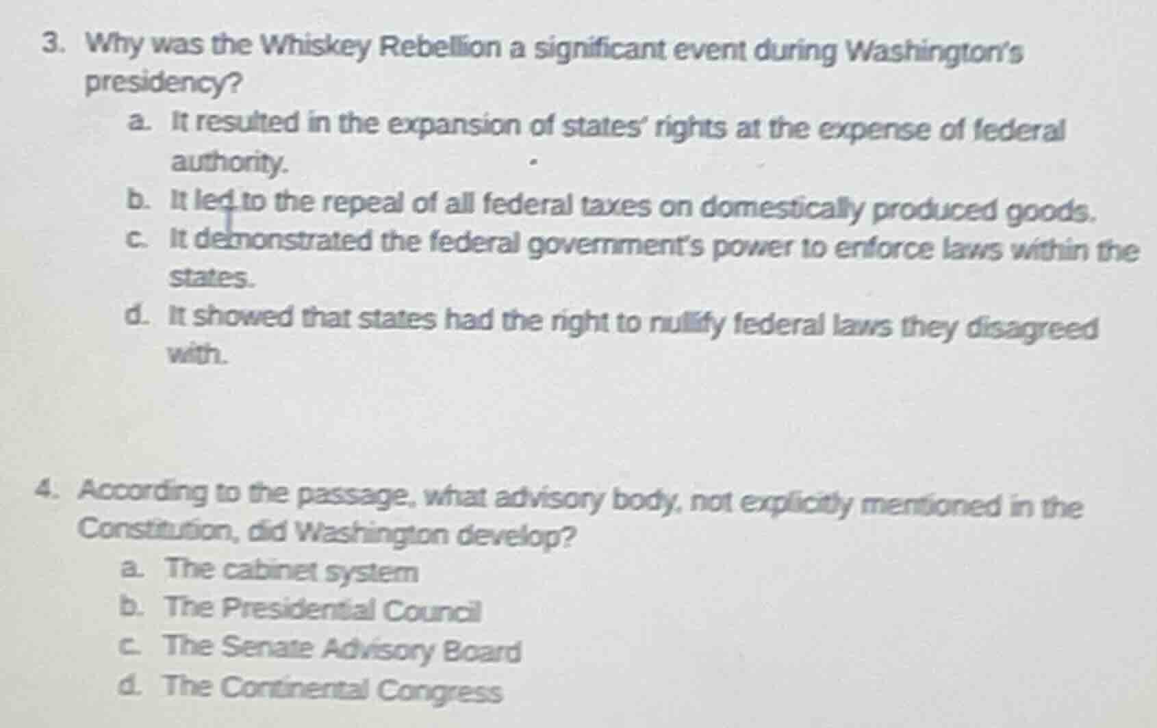 3. why was the whiskey rebellion a significant event during washington’…