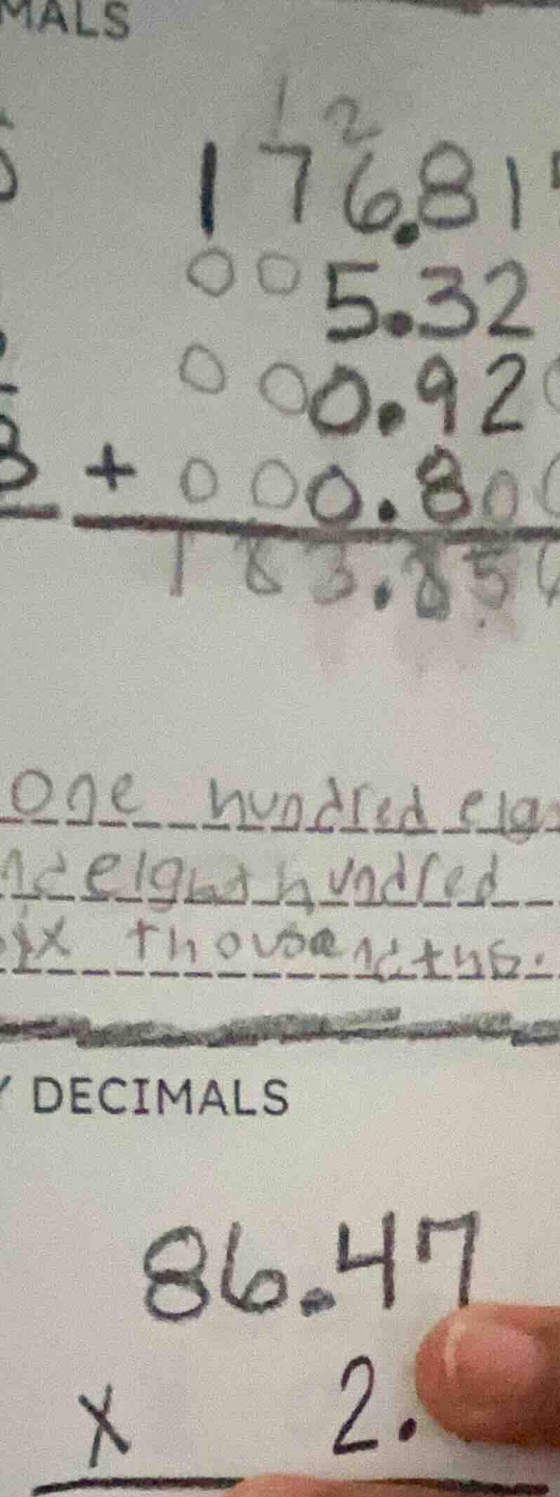 mals 176.81 5.32 0.92 + 0.8 ------ oge hundred eig ceight hundred six t…