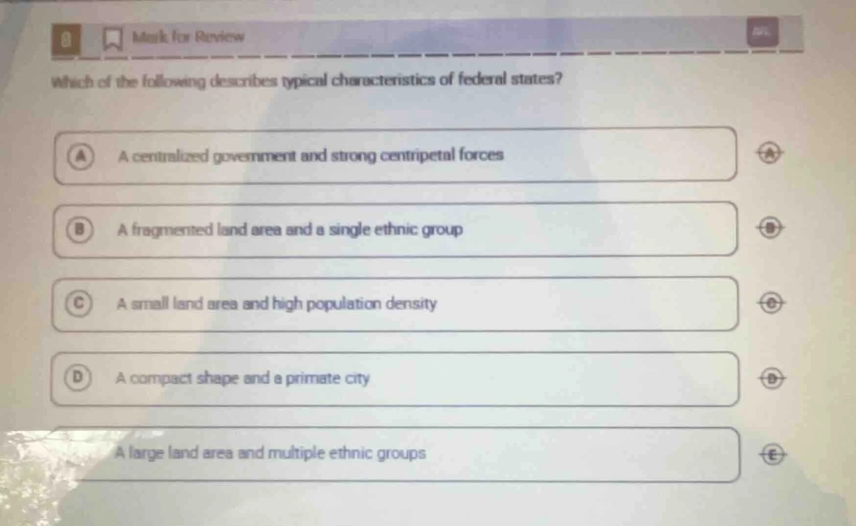 which of the following describes typical characteristics of federal sta…