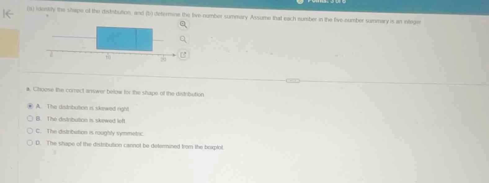 (a) identify the shape of the distribution, and (b) determine the five …