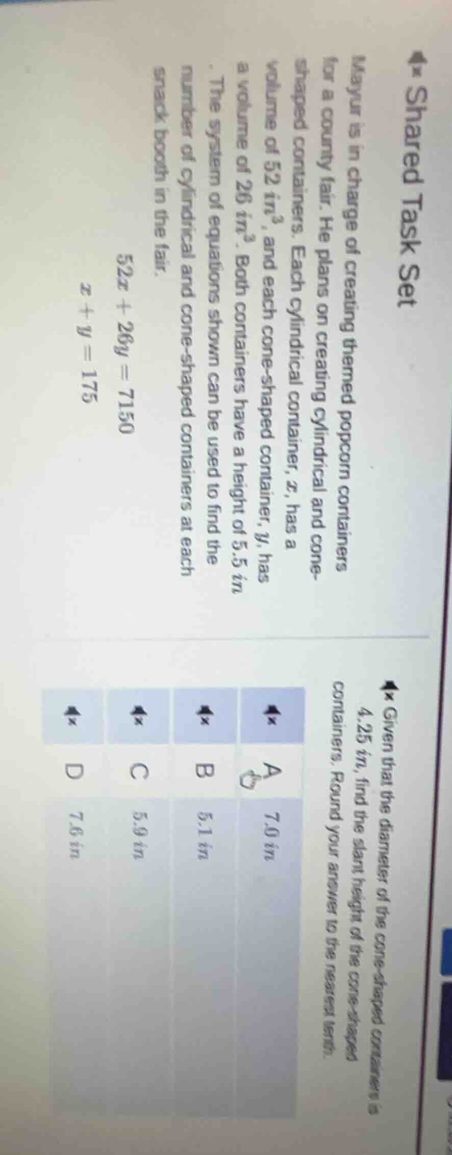 shared task set mayur is in charge of creating themed popcorn container…