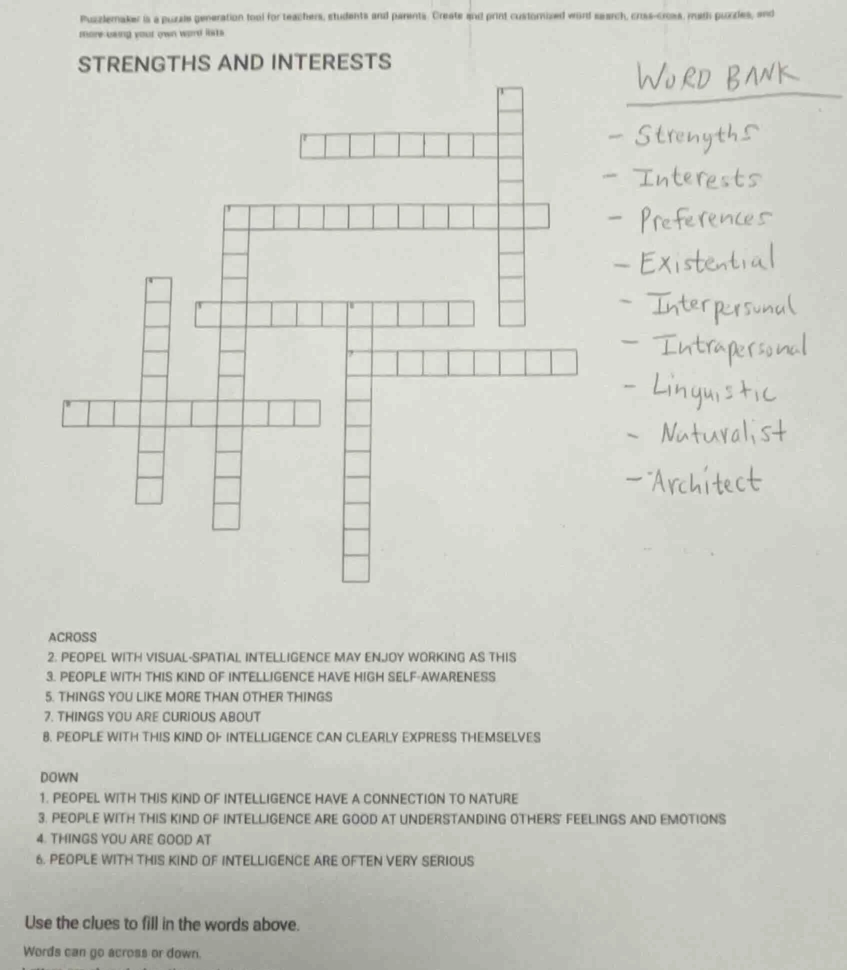 puzzlemaker is a puzzle generation tool for teachers, students and pare…