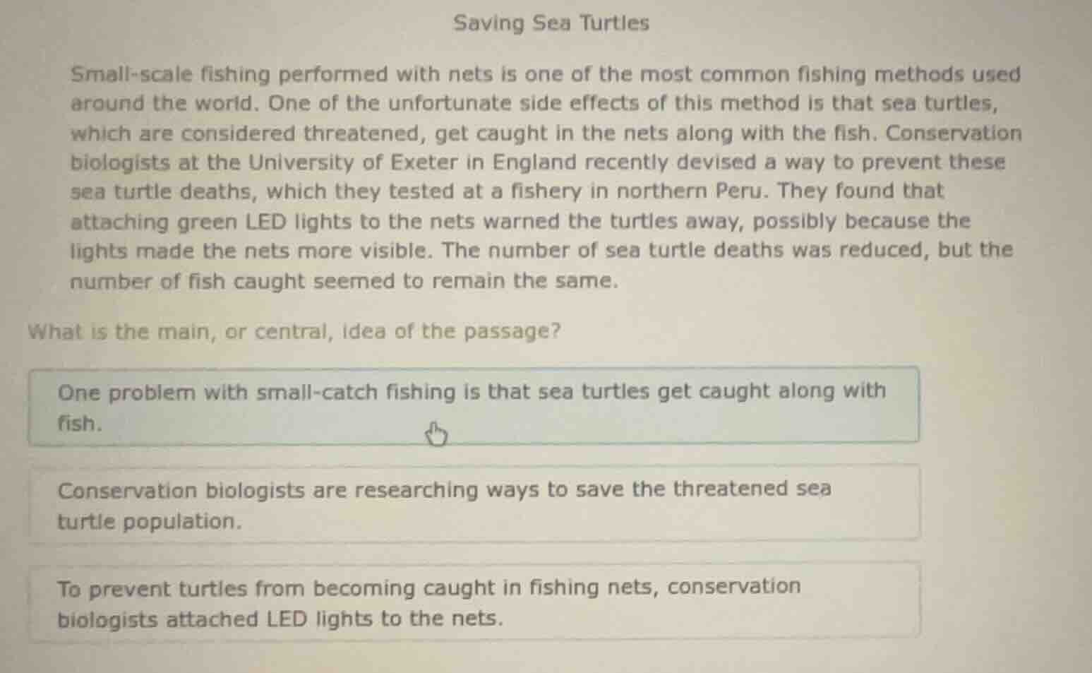 saving sea turtles small - scale fishing performed with nets is one of …