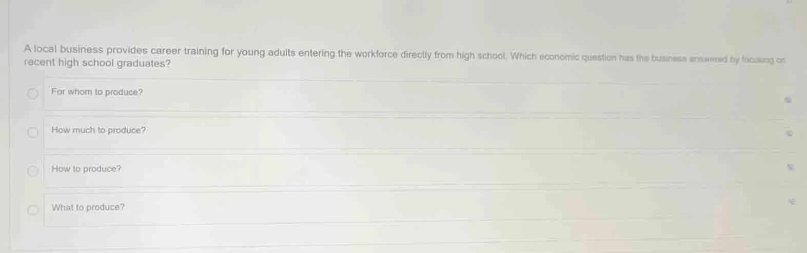 a local business provides career training for young adults entering the…