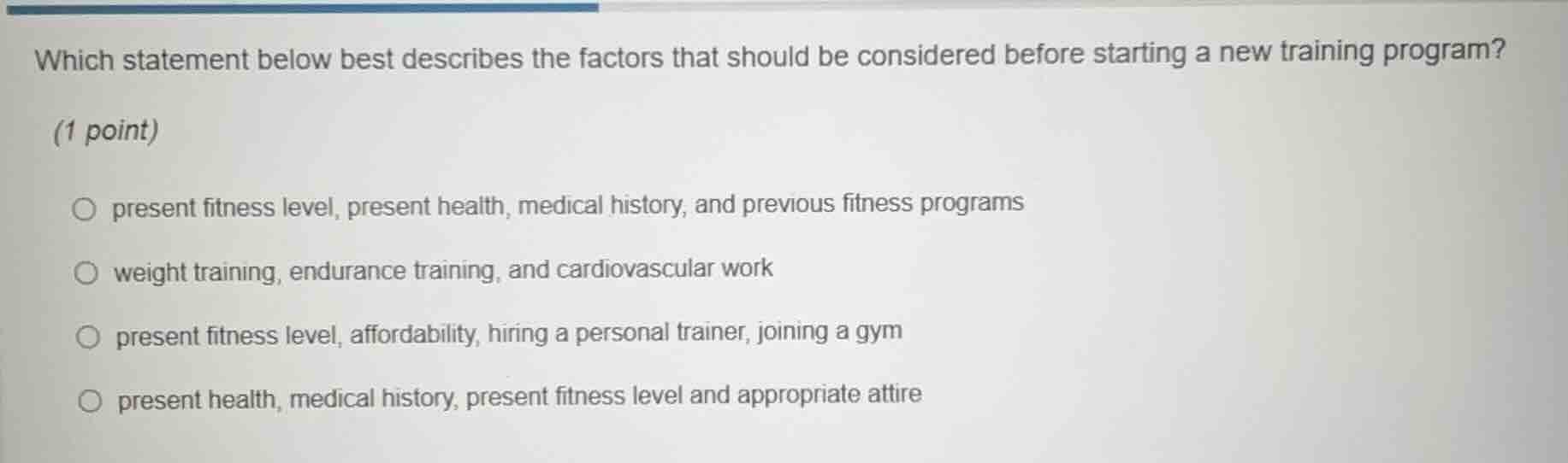 which statement below best describes the factors that should be conside…