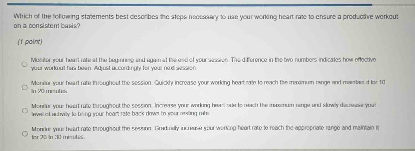 which of the following statements best describes the steps necessary to…