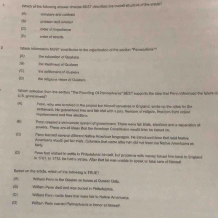 1 which of the following answer choices best describes the overall stru…