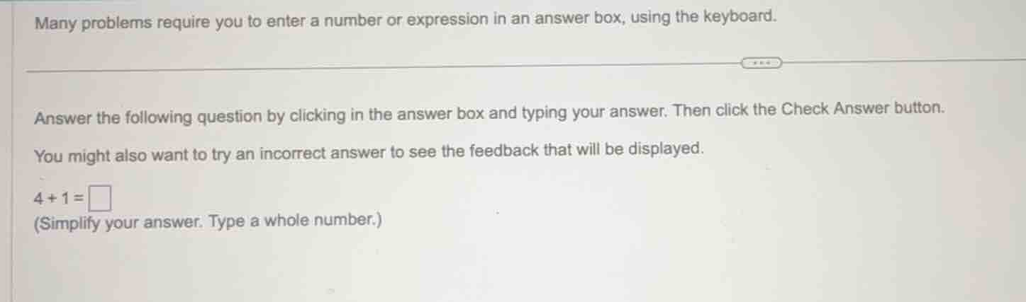 many problems require you to enter a number or expression in an answer …